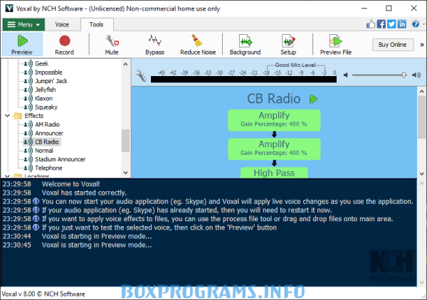 Voxal Voice Changer для Windows