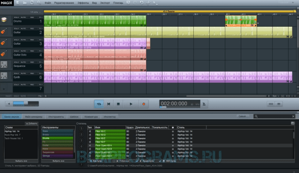 MAGIX Music Maker на русском языке