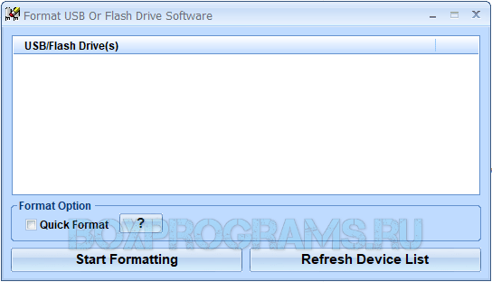 Format USB Or Flash Drive Software для Windows