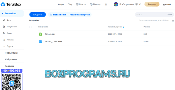 Terabox русская версия
