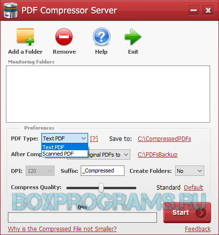 PDF Compressor Server для Windows