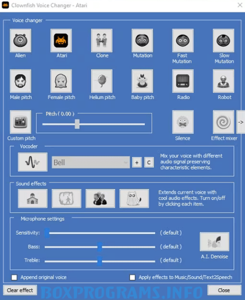 Clownfish Voice Changer на ПК